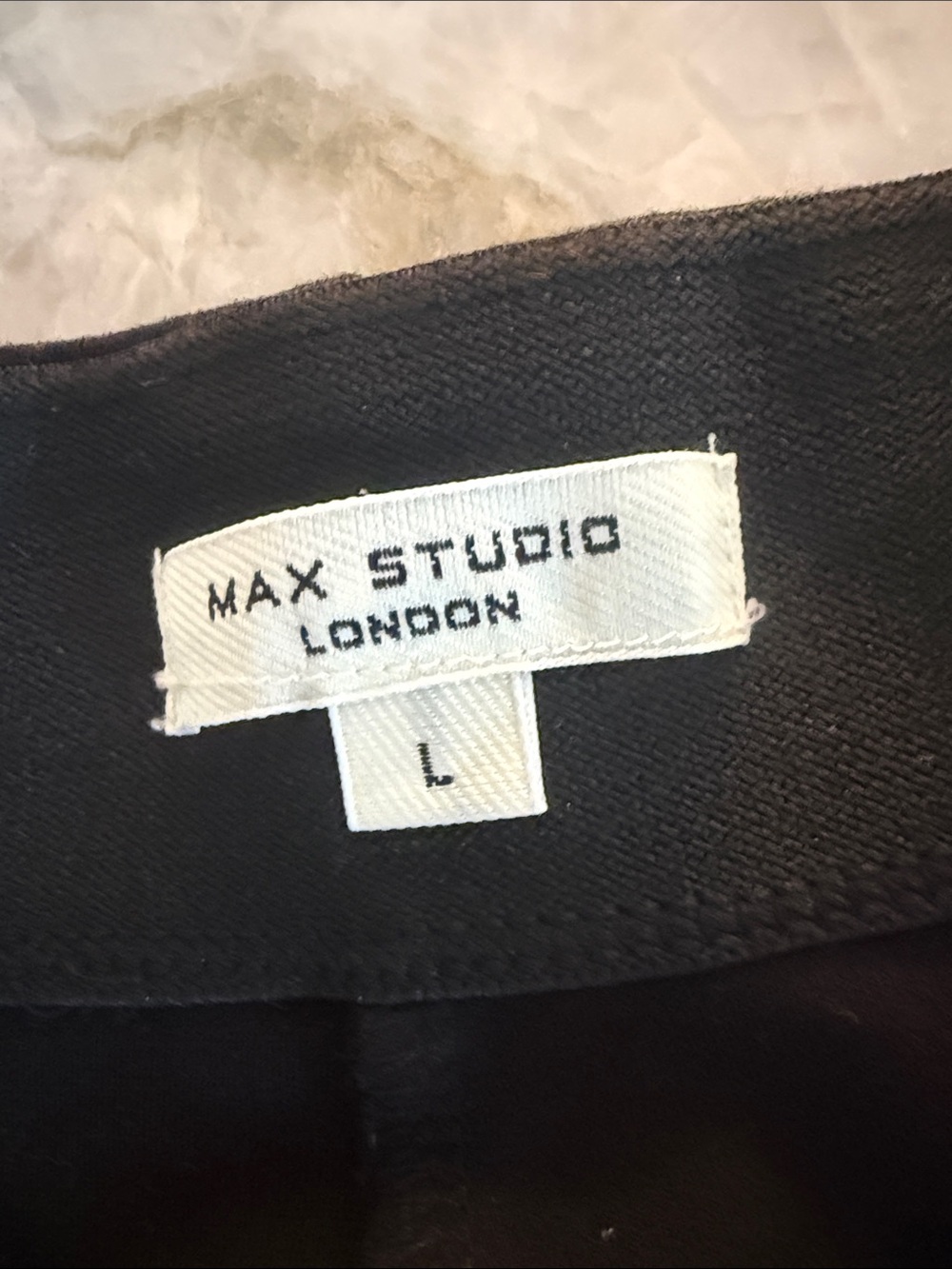 Max Studio NWOT Black High-Waist Wide Leg Pants with Buttons Nautical Sailor L - Picture 6 of 7
